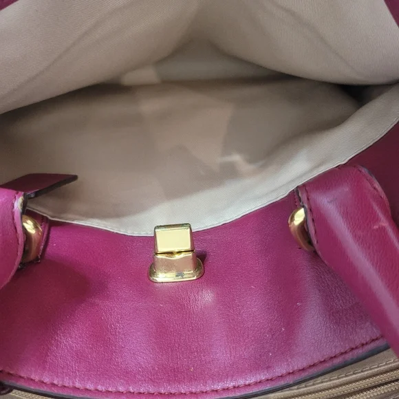 Coach Magenta Leather Chelsea Carryall Satchel - Picture 12 of 16